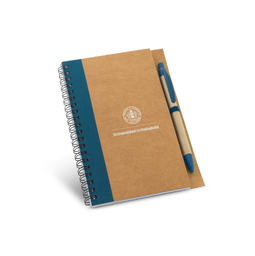 [UVA93715AZ] Block de notas Azul A6 con boligrafo